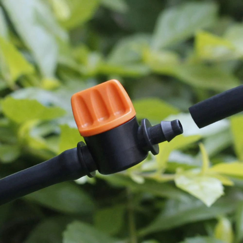 20Pcs Hose Mini Valve Garden Tap Garden Drip Irrigation Fittings Pipe Connectors Water Valve For 4/7mm Water Flow Control Valve