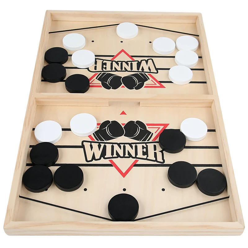 Wooden bouncing chess tabletop two player battle luxury parent-child interactive toy children's puzzle wooden tabletop game 5