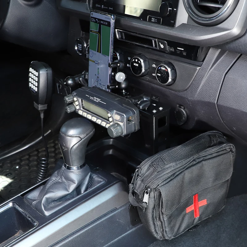 

For 16-22 Toyota Tacuma center control multifunctional expansion phone holder + intercom holder GPS car phone holder