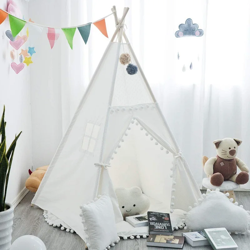 Kinder-Stoffzelt, hochwertiges Spielhaus | Tipi für Kinder babysdecor.myshopify.com