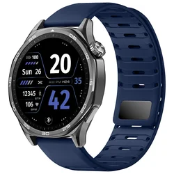 Silicone Magnetic Strap 22mm Band Bracelet - Forerunner 570 47mm (Midnight Blue)