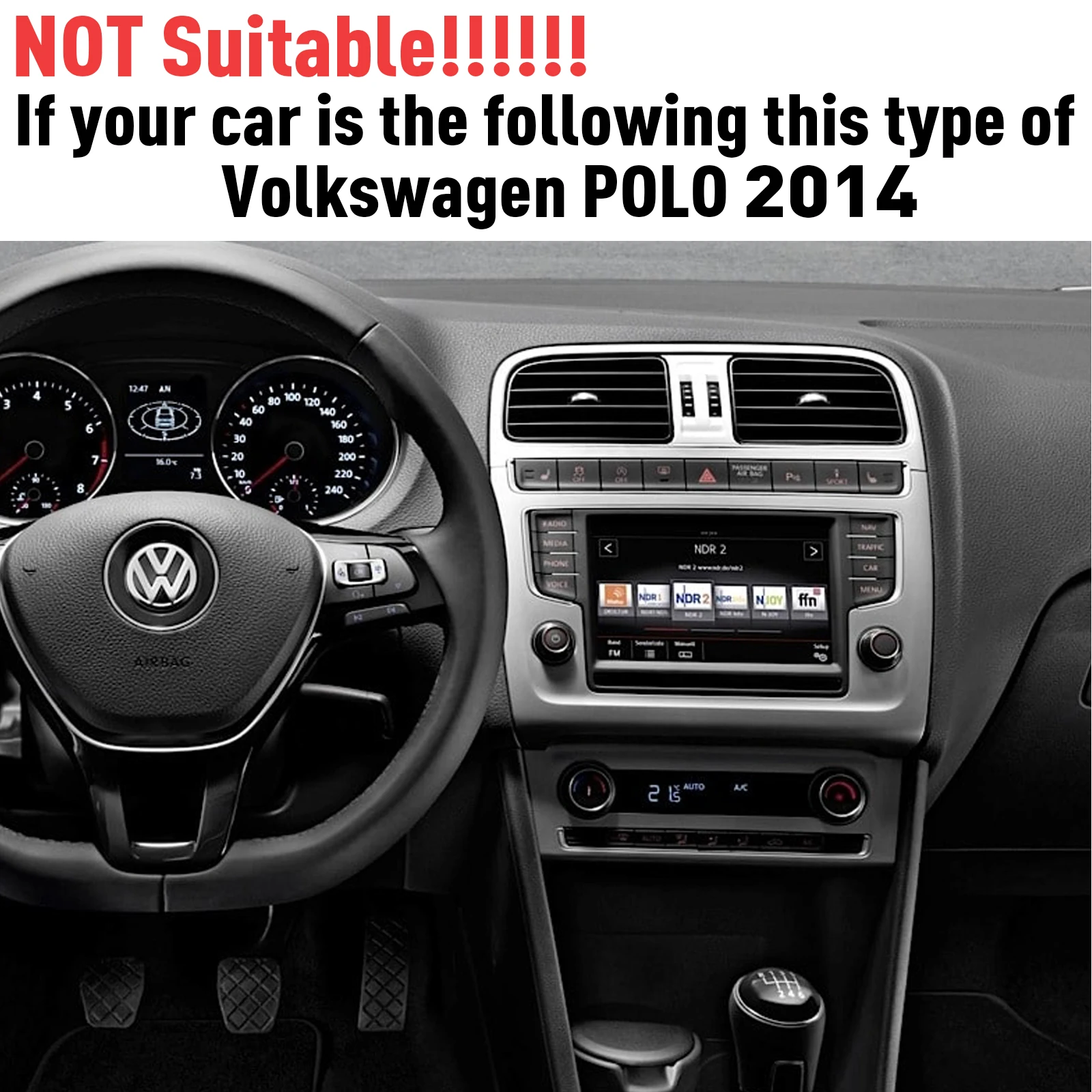 ESSGOO Autoradio Android15 7" 4+64G / 2+64G / 6+128G für VW Polo 9N Golf 4 Passat B5 T5 Wireless CarPlay Android Auto GPS Navigation WiFi FM RDS Mirror Link USB Bluetooth Lenkradsteuerung CANBUS Touchscreen – Detail 3