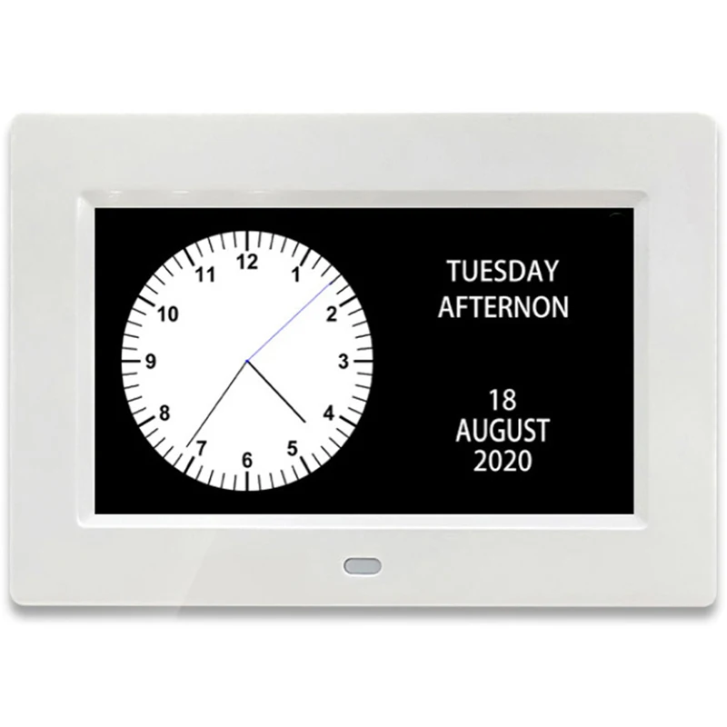 8 inch 12 Alarms Digital LED Calendar Clock with Multi-Languages to display. Medicine Time Reminder for Elder