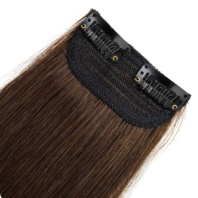 Straight Clip In Human Hair Extensions WXMY 100% Remy Human Hair 2 Clips in One piece Natural Black Brown Blonde 12 Colors
