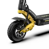 Trottinette électrique OOTD S30 : Moteur double 2400W de puissance de pointe, batterie lithium haute performance 52V23.4AH, compatible avec l'application mobile, pneus tout-terrain de 10 pouces, démarrage par NFC ou par mot de passe, autonomie maximale d'environ 60 km, vitesse maximale : 65 km/h, trottinette électrique pliable. 6