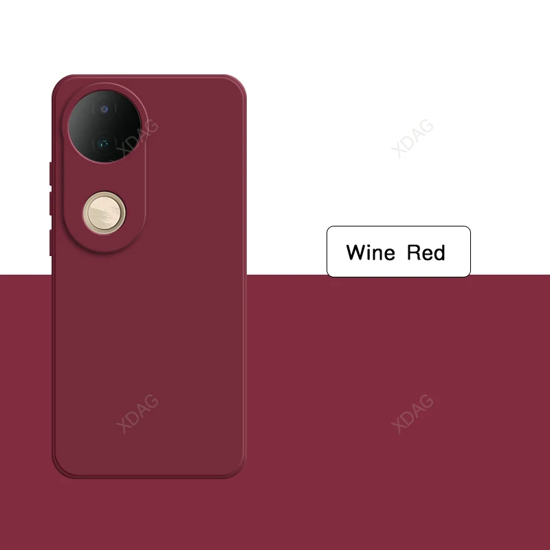 Premium Liquid Silicone Phone Case with Lens Protection - Solid Color High-Quality Back Cover