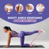Ankle Resistance Bands with Cuffs, Ankle Bands for Working Out, Ankle Resistance Band, Glutes Workout Equipment, Butt Exercise F 2