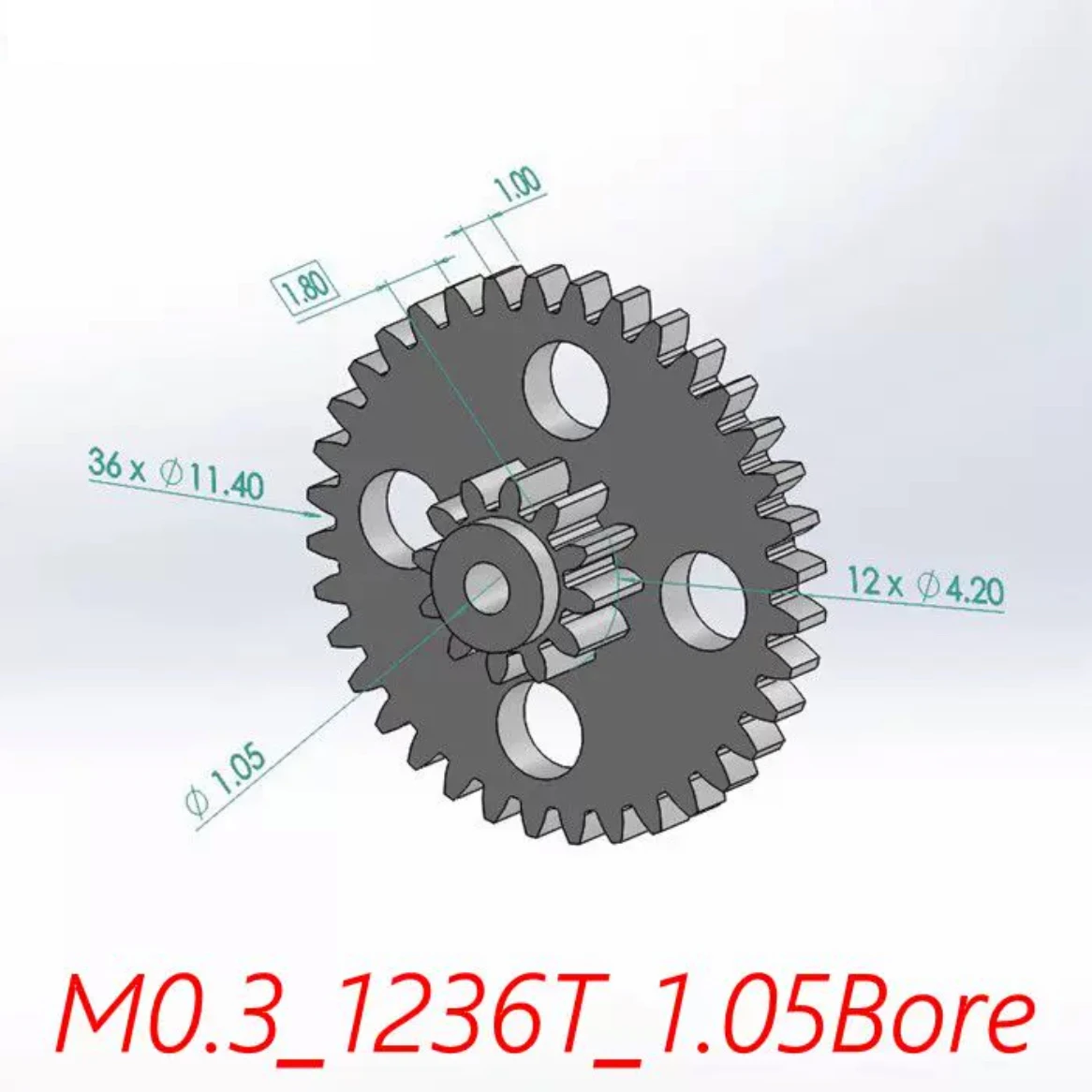 Lot De 5 Engrenages Doubles En Plastique Pour Robots - Alésage 2,33 Mm - 10T (8,2mm) Et 46T (28,9mm)