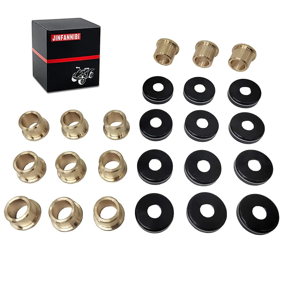 For Yamaha Raptor 660R YFM660 2001 2002 2003 2004 2005 12PCS A-Arm Bushings & Dust Cover Caps Kit