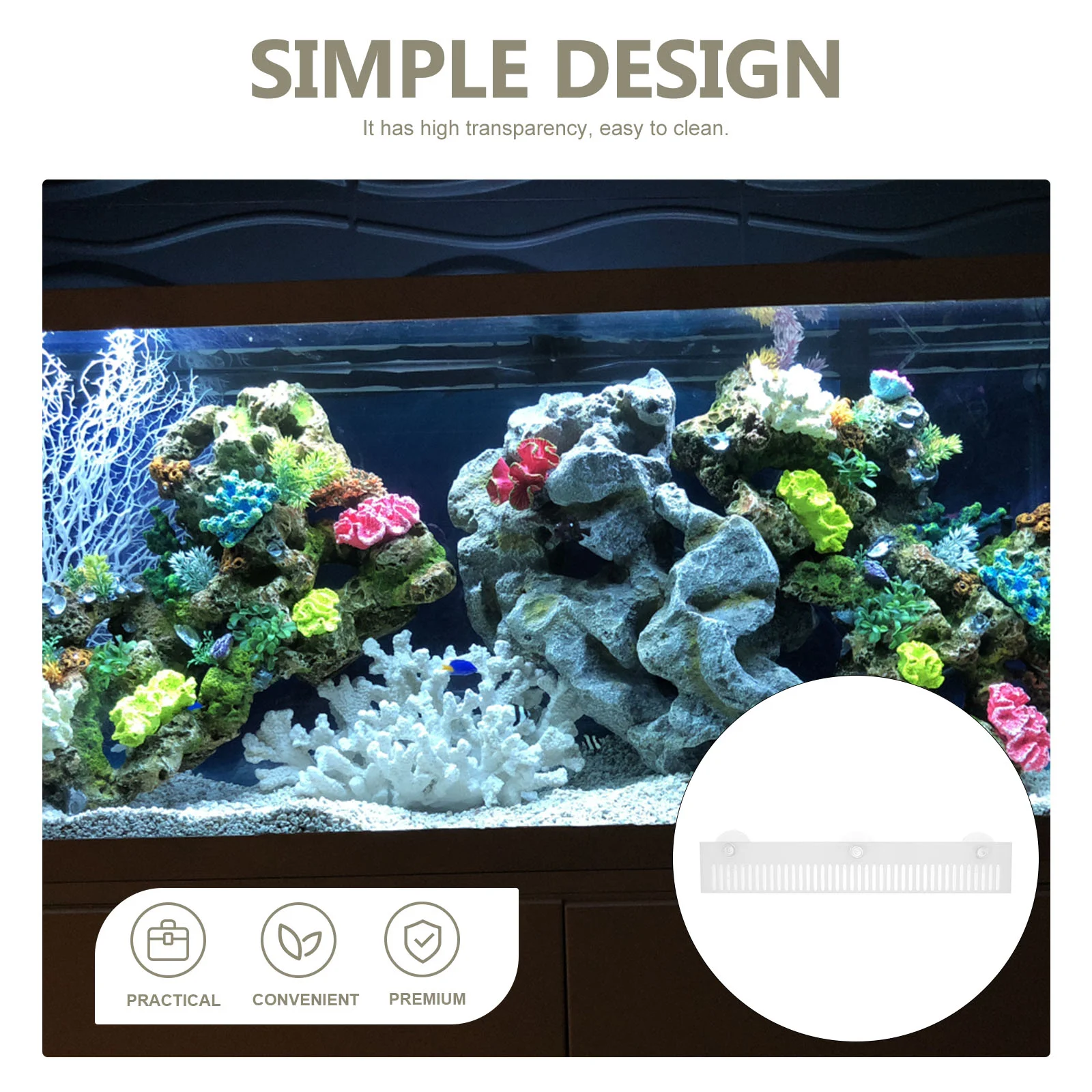 Plastic Overflow Comb Acrylic Overflow Bar Fish Tank Aquarium Anti Spill Filter Plate Pet Products Starter Accessory