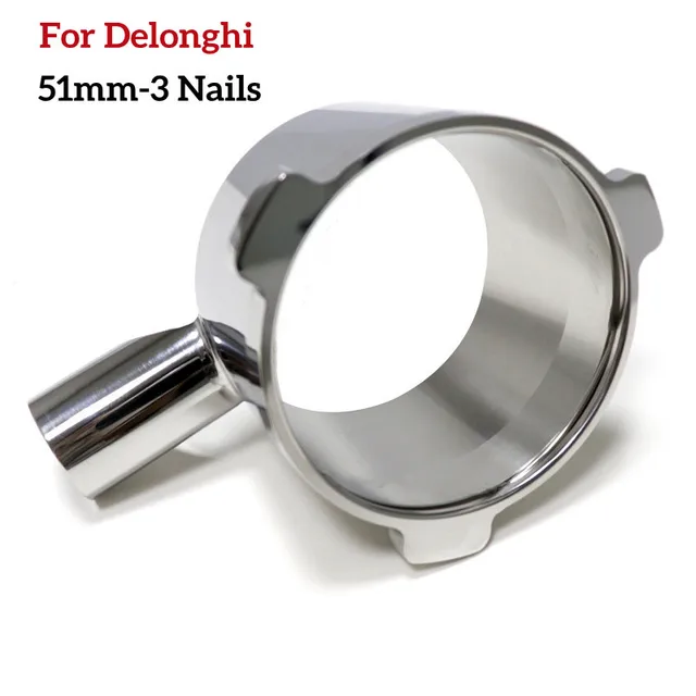 Diy 51Mm 3 Nams Boalless Portafiler Head A Delonghi Gép Szűrő Kosár Csere Kávé Kiegészítők De Longhi Számára