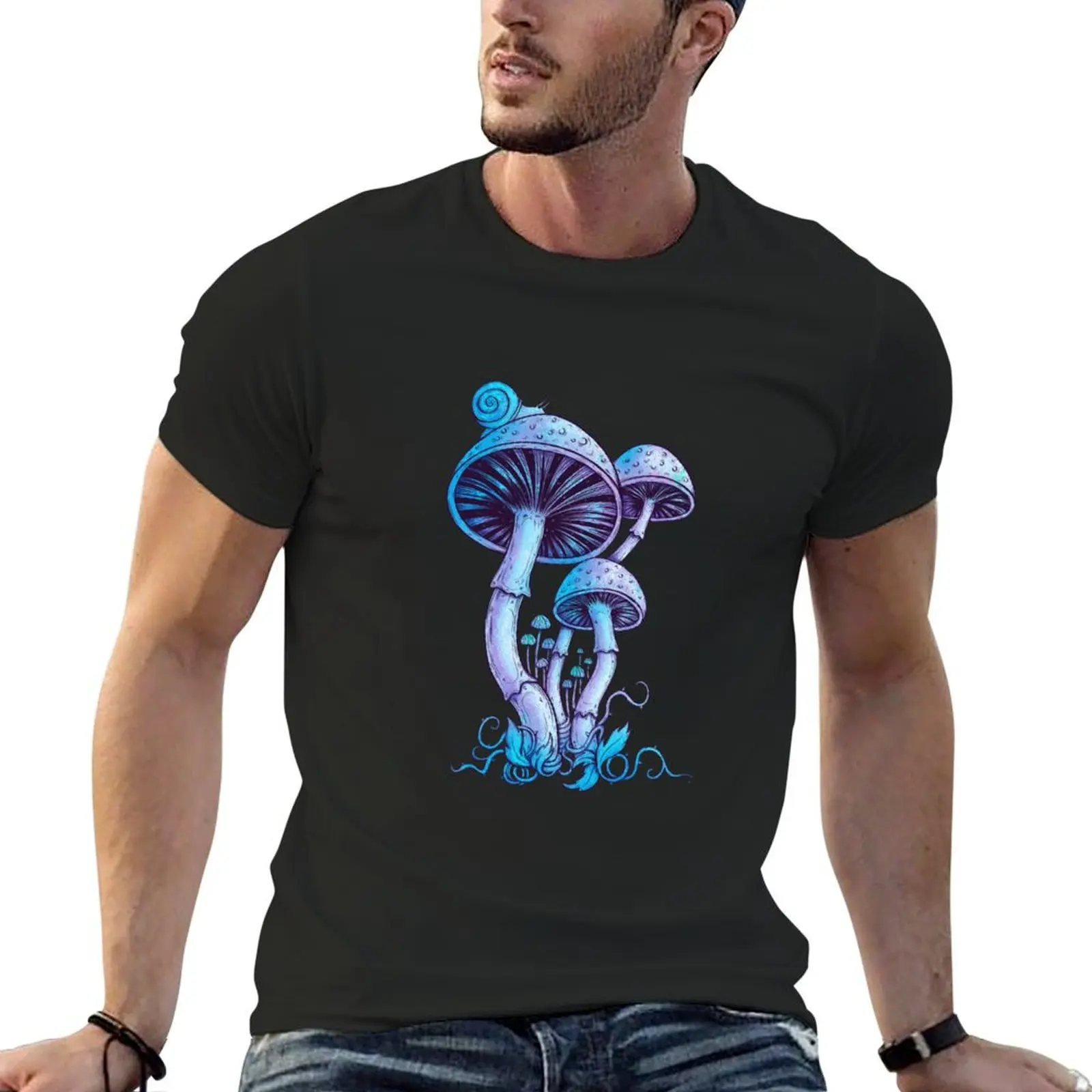 

Mu-Shrooms Mushrooms T-shirt plus sizes new edition blanks summer clothes heavyweight t shirts for men