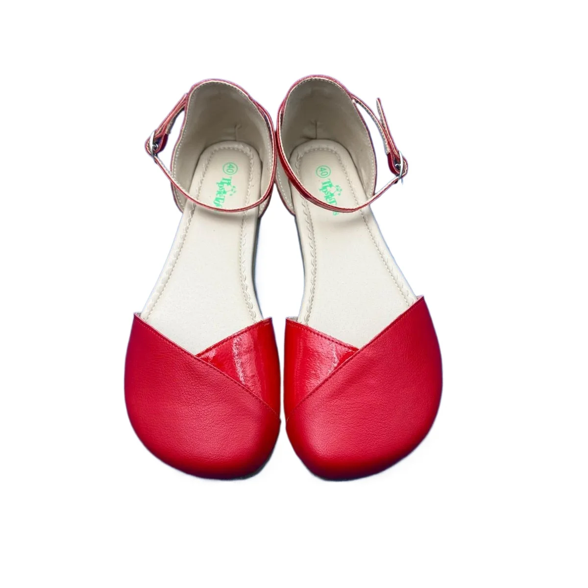 Women Barefoot Genuine Leather Flat Sandals Soft Sole Zero Drop Wider Toes Box