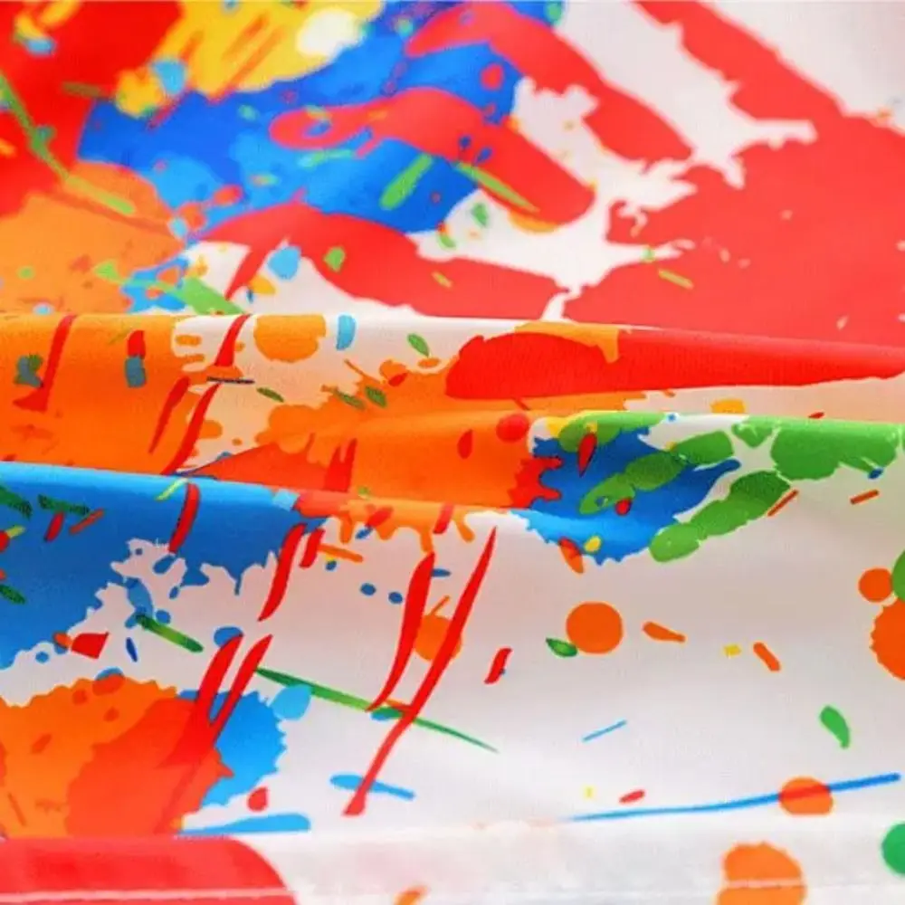 Universal Nylon Children's Painting Apron Long Sleeved Art Painting Reverse Dressing Cloth Cover Baby Eating Bib Infant