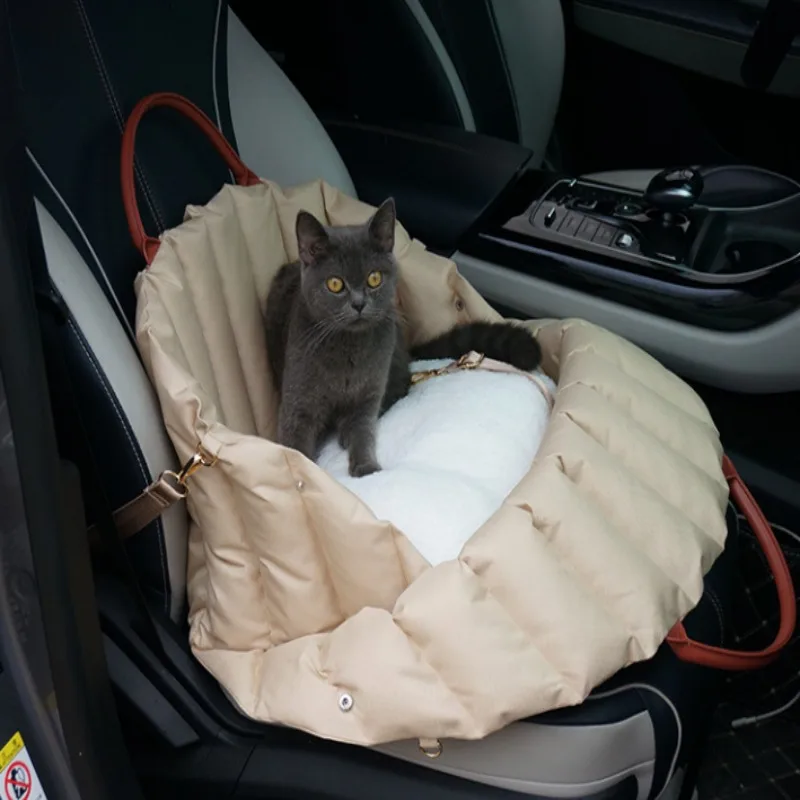 Fashionable Comfortable Pet Travel Portable Handbag Cat Dog Kennel Cage Cushion Car Dual Use Winter Warmth Car Dog Carrier Bag