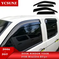 YCSUNZ – déflecteurs de porte et fenêtre latéraux ABS, pour Mazda Bt50 2006 2007 2008 2009 2010 2011 Pro, accessoires pare vent, pare soleil 