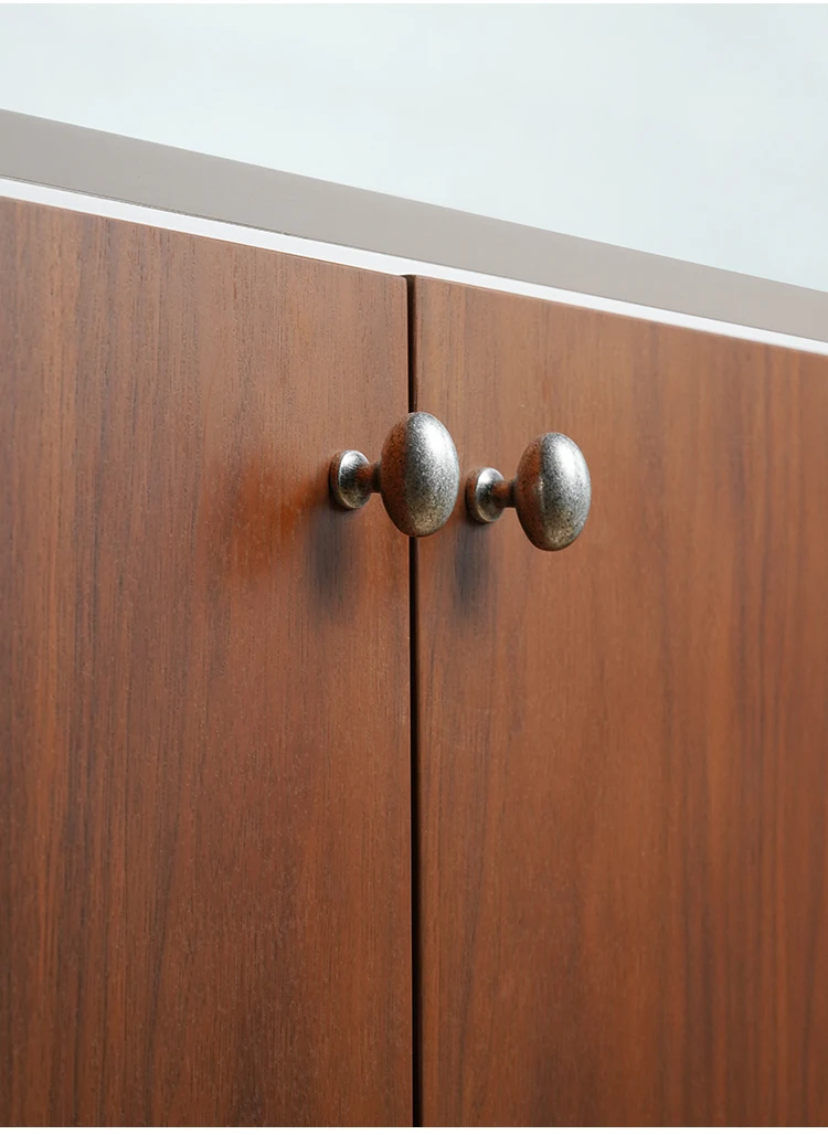 Dooroom Messing-Möbelgriffe im Vintage-Stil, antikes Silber, Griffe für Schrank, Kleiderschrank, Kommode, Weinbar, Schublade, Schrankknöpfe – Detail 5