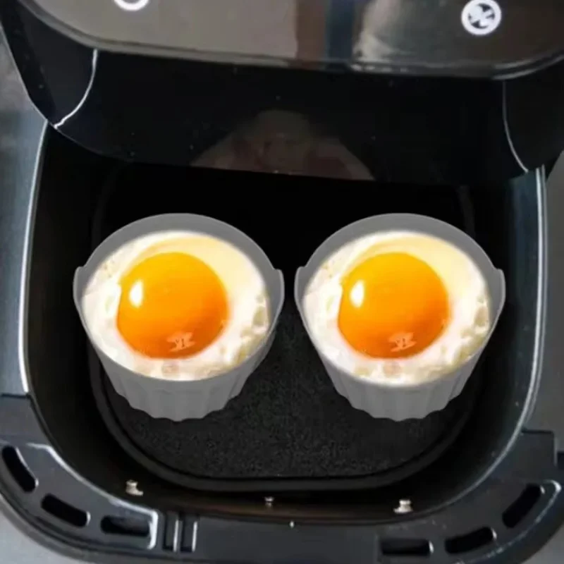 Ramekins 2/4/8Pcs For Air Fryer Silicone Large Muffin Cases Nonstick Egg Poacher Mould