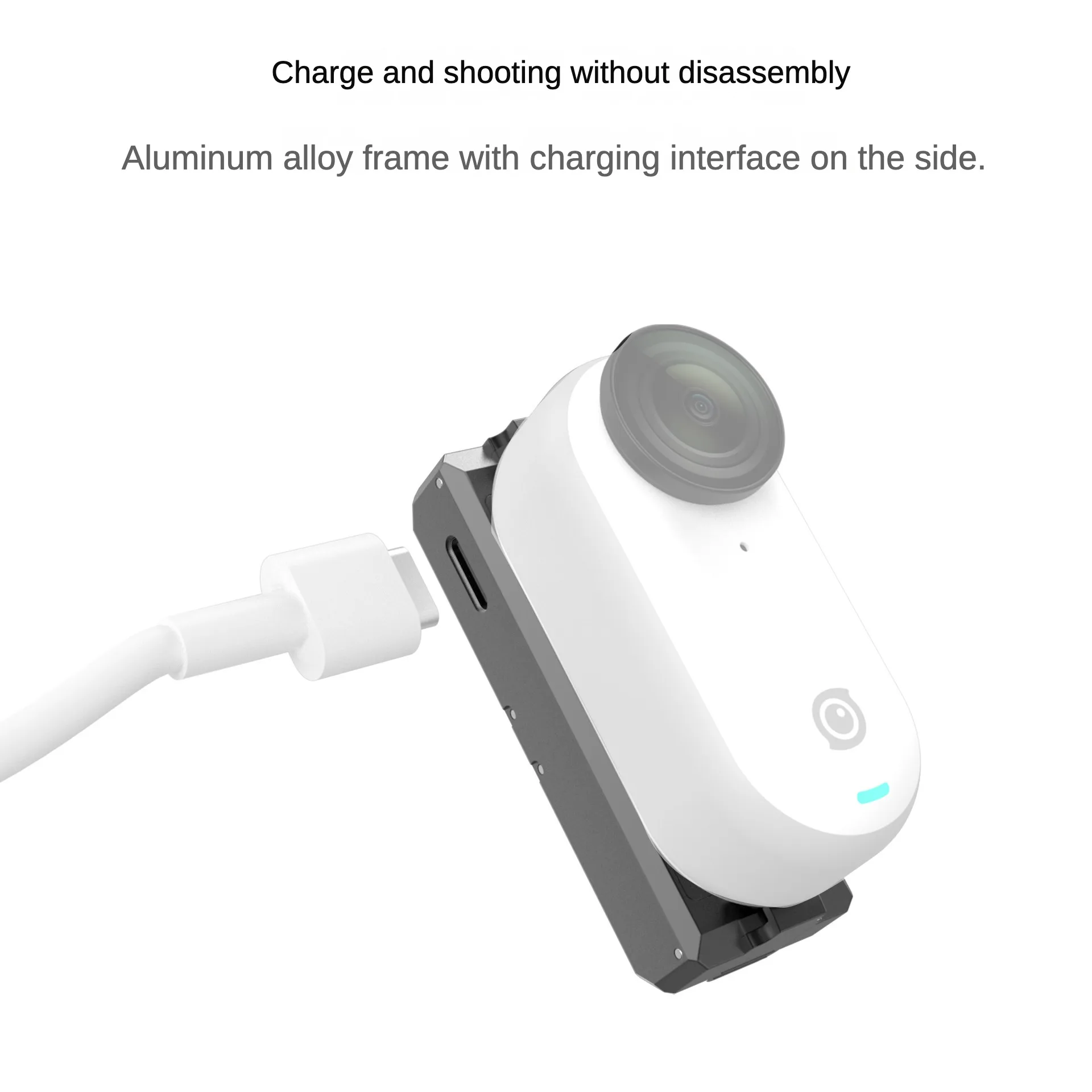 GO 3 wiederaufladbarer Magnetfuß-Schnellwechseladapter für Insta360 GO 3 Daumen-Action-Kamera, Stativ, Magnet-Adapterhalterung – Detail 2