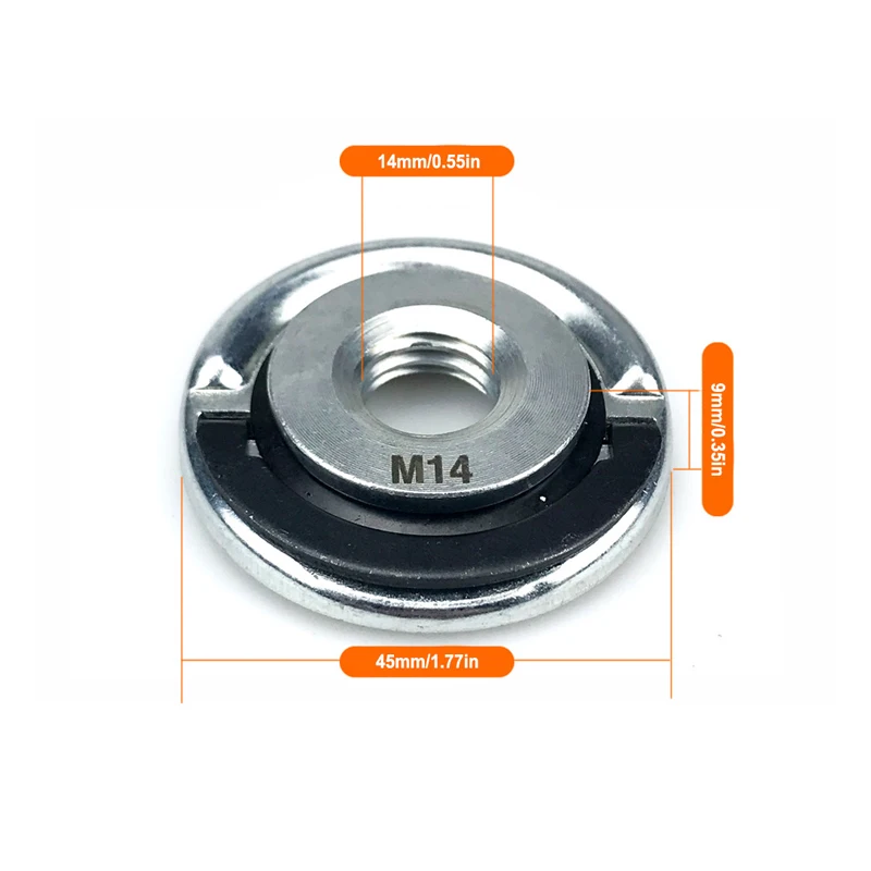 Quick Release Flange Nut M14 M10 Thread Angle Grinder Release Locking Nut Pressing Plate For Angle Grinder Clamping Flange