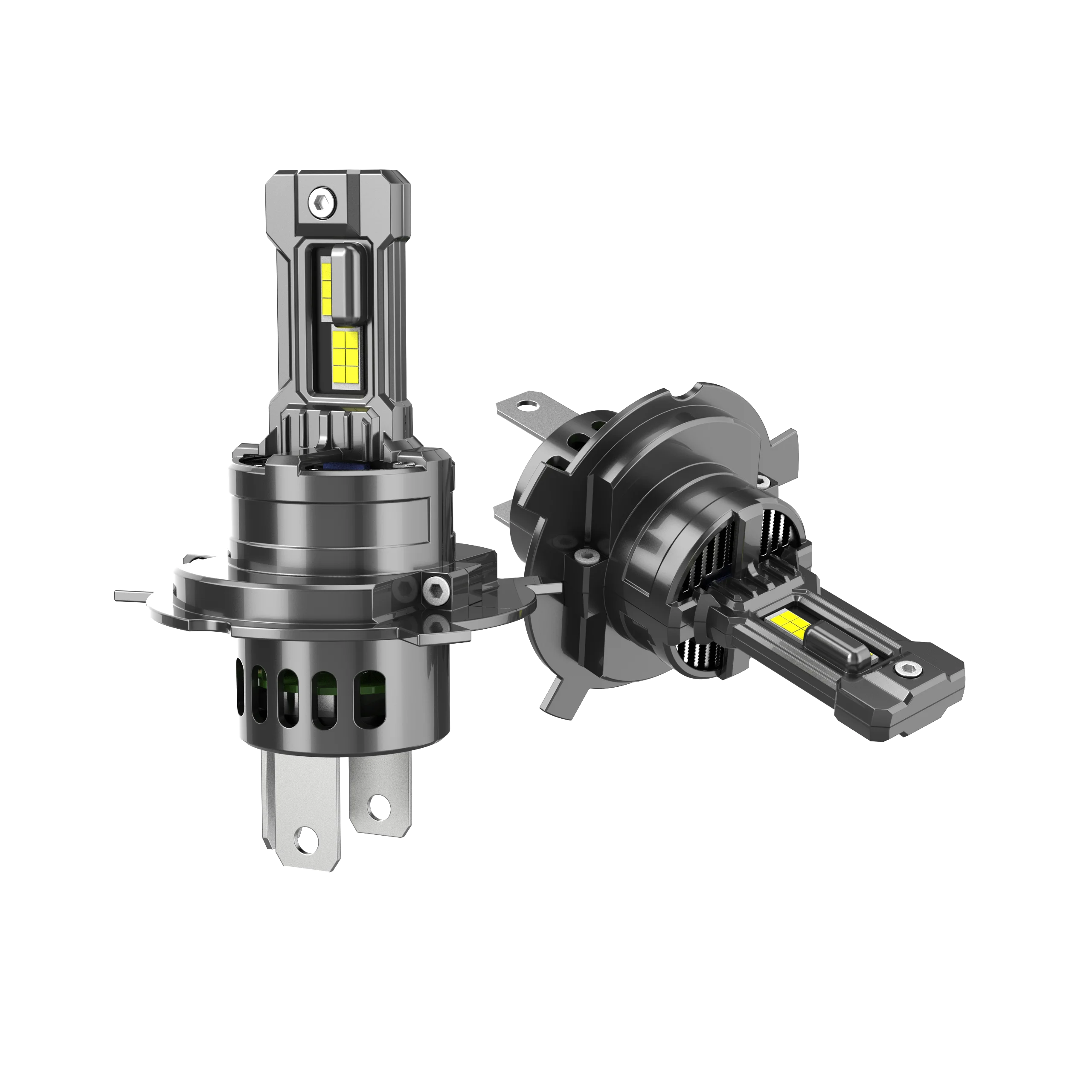 Ultra-Bright H4 LED Canbus Headlight with Fan - 1000W Plug & Play, 6000K Hi/Lo Beam