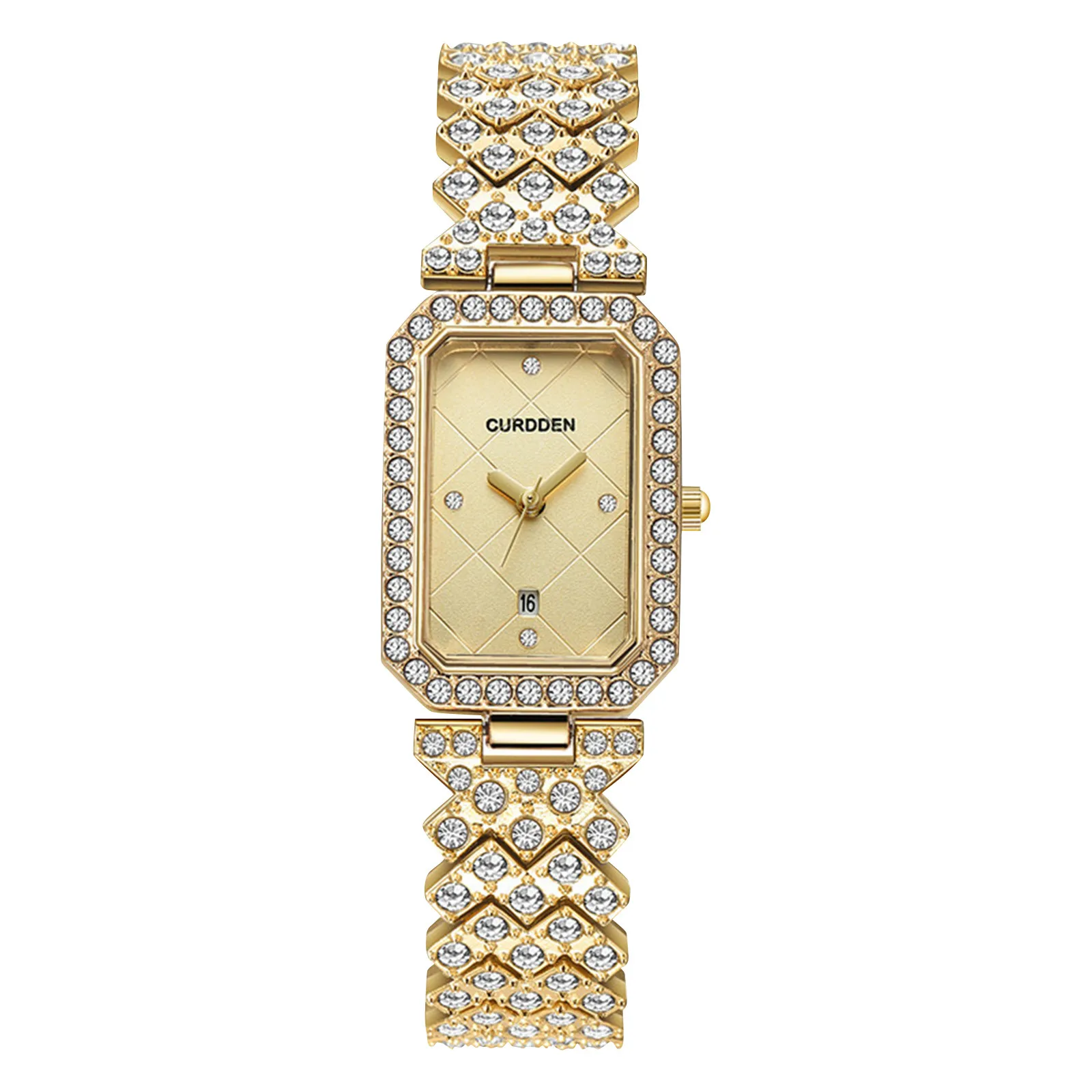 Orologi da donna orologio da polso al quarzo originale di moda per donna quadrante romano diamante abbagliante impermeabile luminoso di lusso nuovo