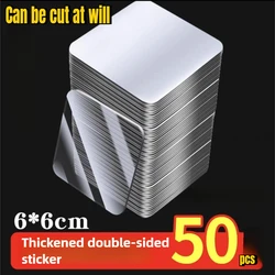 Ultra - Strong Reusable Transparent Adhesive Tape - Waterproof & Versatile Wall Stickers (6x6CM - 50pcs - with - bag)