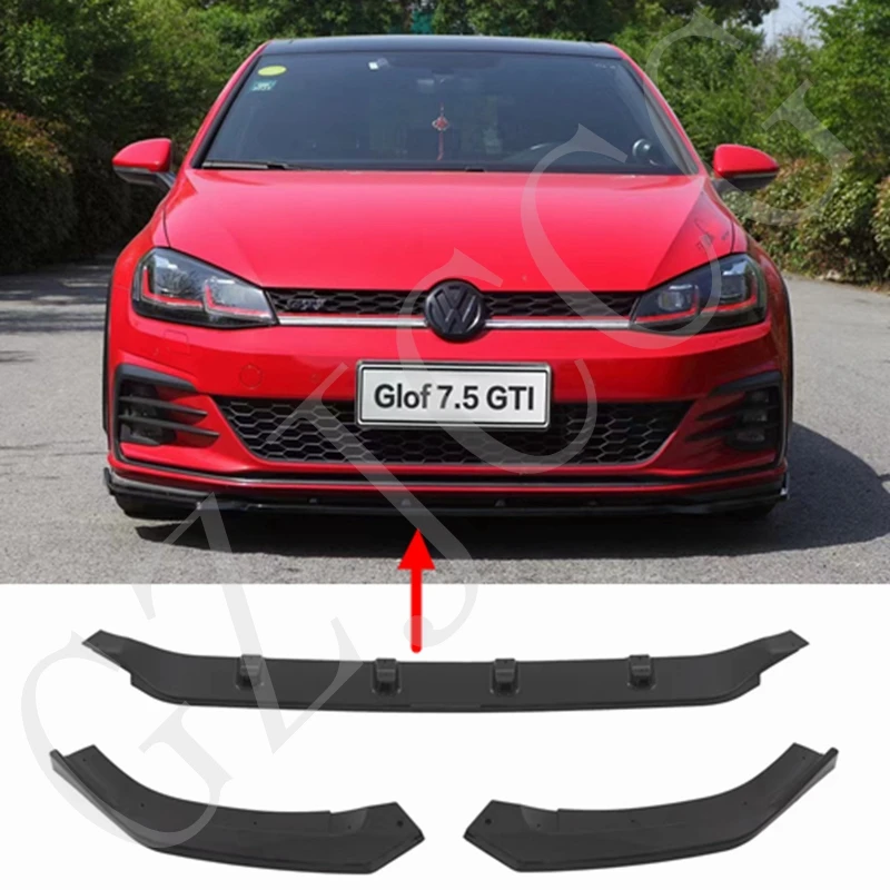 Golf 7.5 Mk7.5 Gti Spoiler Paraurti Diffusore Labbro Anteriore Body Kit Materiale Abs 3 Stadi Per Volkswagen
