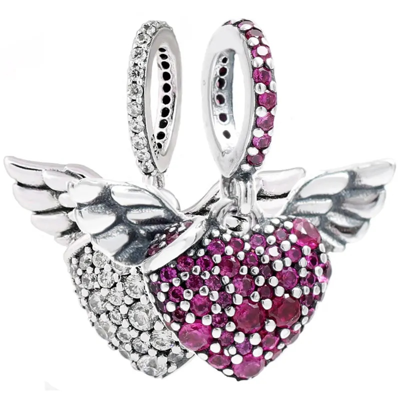 

Подвеска-Шарм «Сердце и Крылья ангела» из серебра 925 пробы