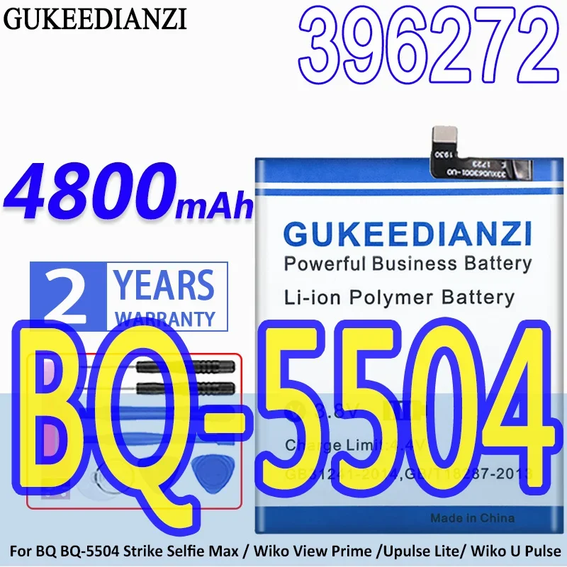 

Аккумулятор GUKEEDIANZI 4800mAh для BQ BQ-5504 чехол Strike Selfie Max/для Wiko View Prime/Upulse Lite
