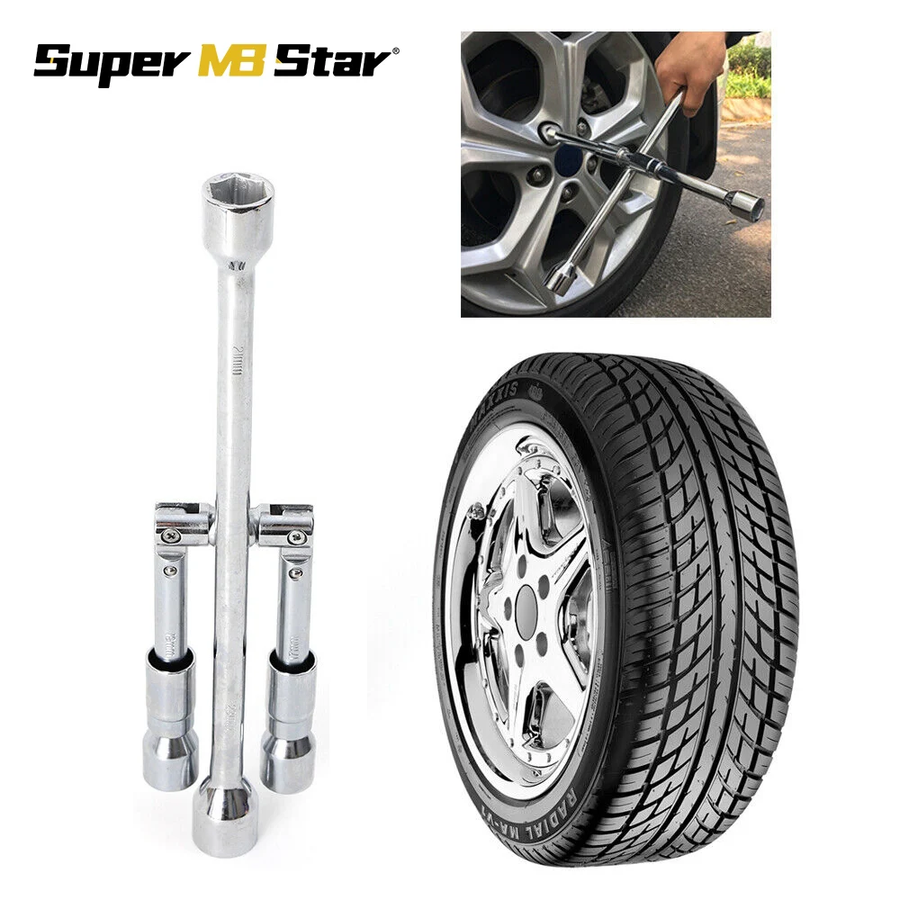 

Folding Cross Wrench Car Socket Change Tire Wrench Automobile Repair Tire Changing Wrench Dismounting Tool Car Accessories