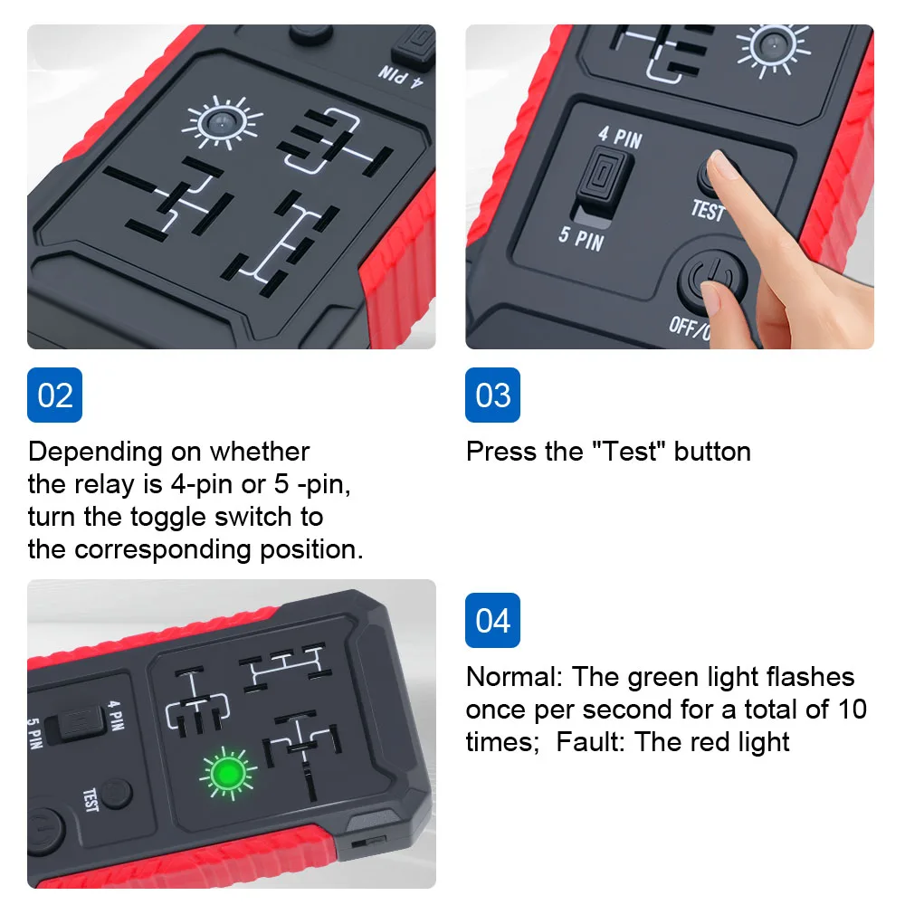Auto Relais Spannung Tester Anzeige Licht Automotive Elektronische Relais Tester Universal 12V Batterie Checker Für RV Lkw Anhänger – Detail 16