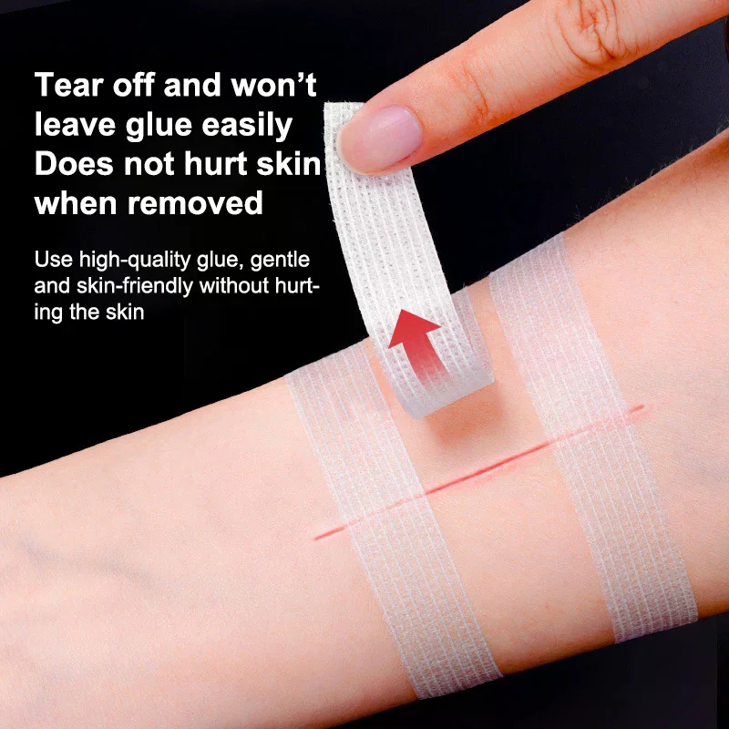3/5 Strips 7.5/10cm Stitch Free Adhesive Sterile Medical Bandage Strips Wound Closure Tapes Skin Repair Surgical Sutures