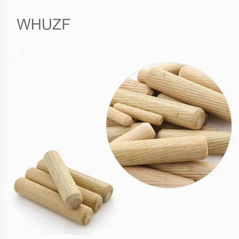 M6/M8/M10*L mm Wooden Dowel Cabinet Drawer Round Fluted Wood Craft Dowel Pins Rods Set Furniture Fitting Wooden Pins wooden dowel pins