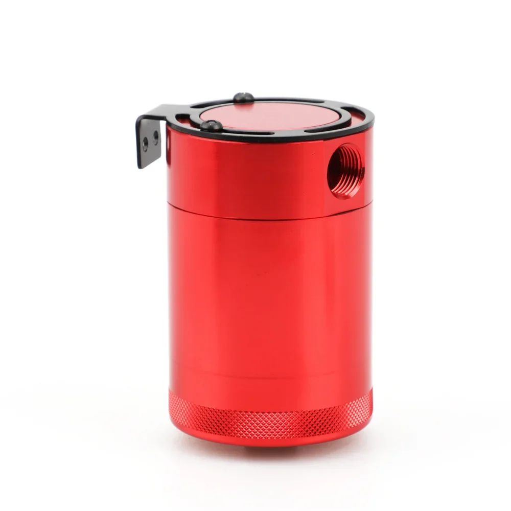 Ölauffangbehälter aus Aluminium mit 2 Anschlüssen, 300 ml, Entlüftungsbehälter, Abfallölabscheider, Motorreiniger, Abgasrückgewinnungstopf – Detail 4