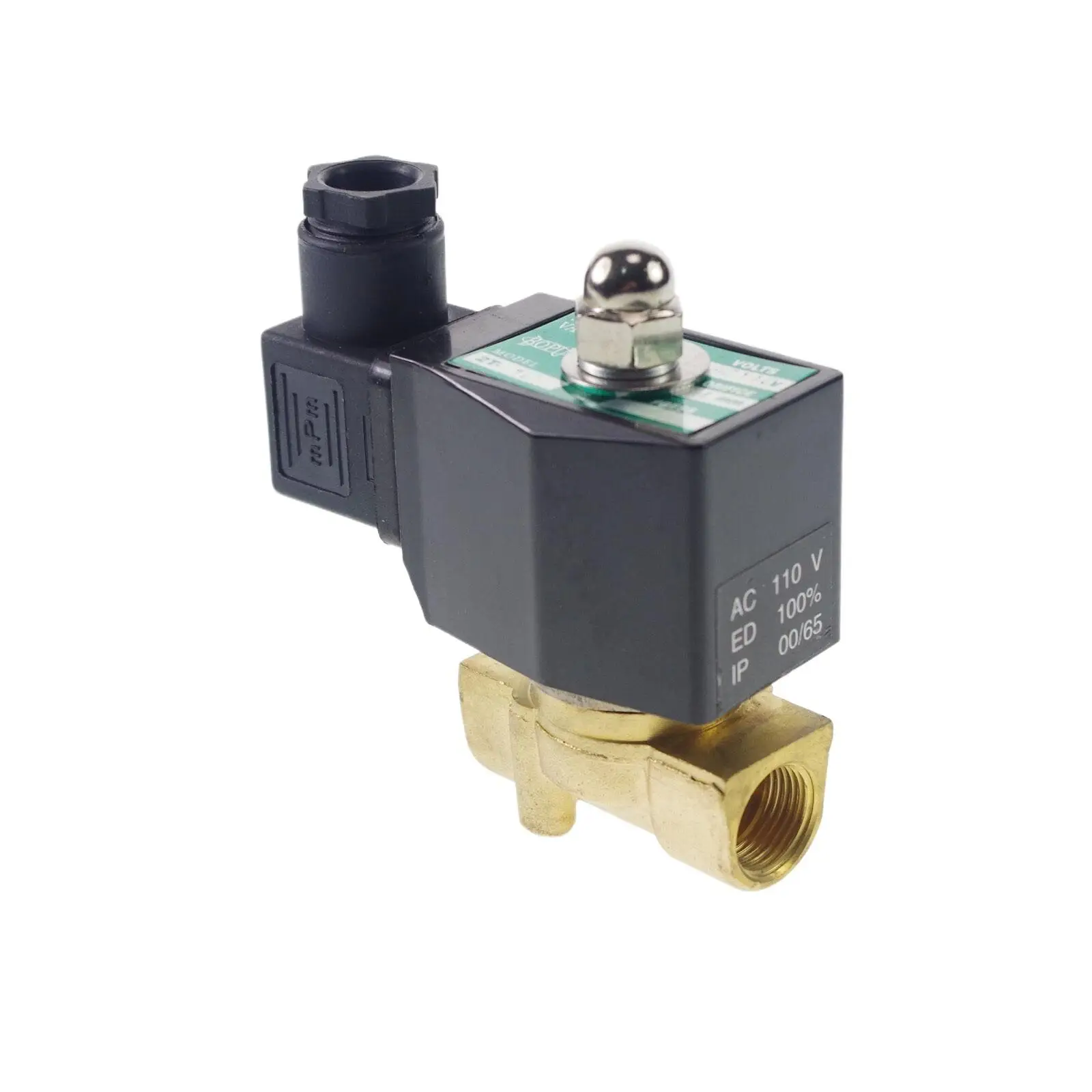 

3/4" BSPP NC Flow Bore 20mm Brass 12/24VDC 110/220VAC Methane Propane 2 Ways Solenoid Valve Gas Fuel Air Water 1.0Mpa