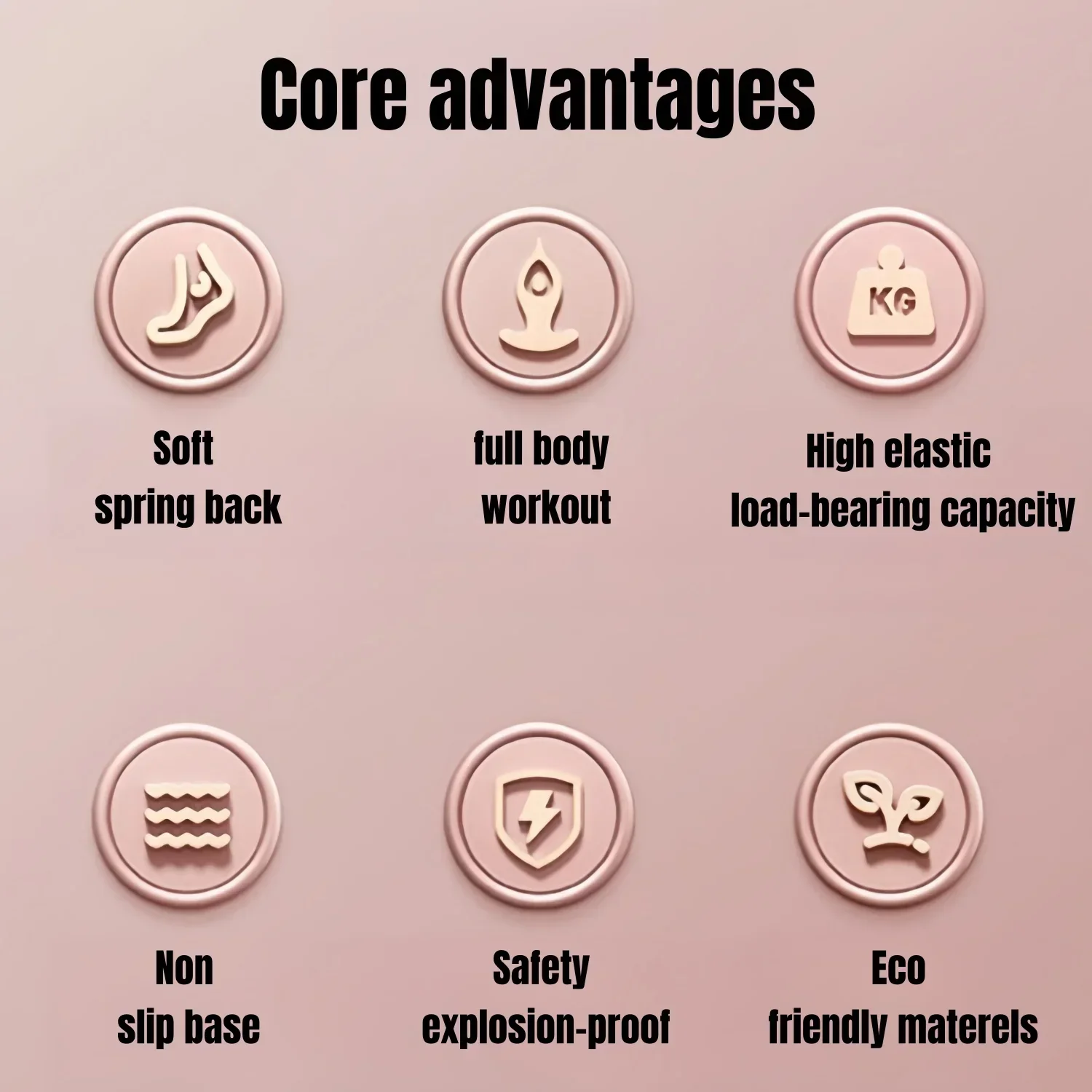 Wave Ball 18.5/23 " Exercise Ball Trainer Yoga Trainer Balance Stability with Resistance Band