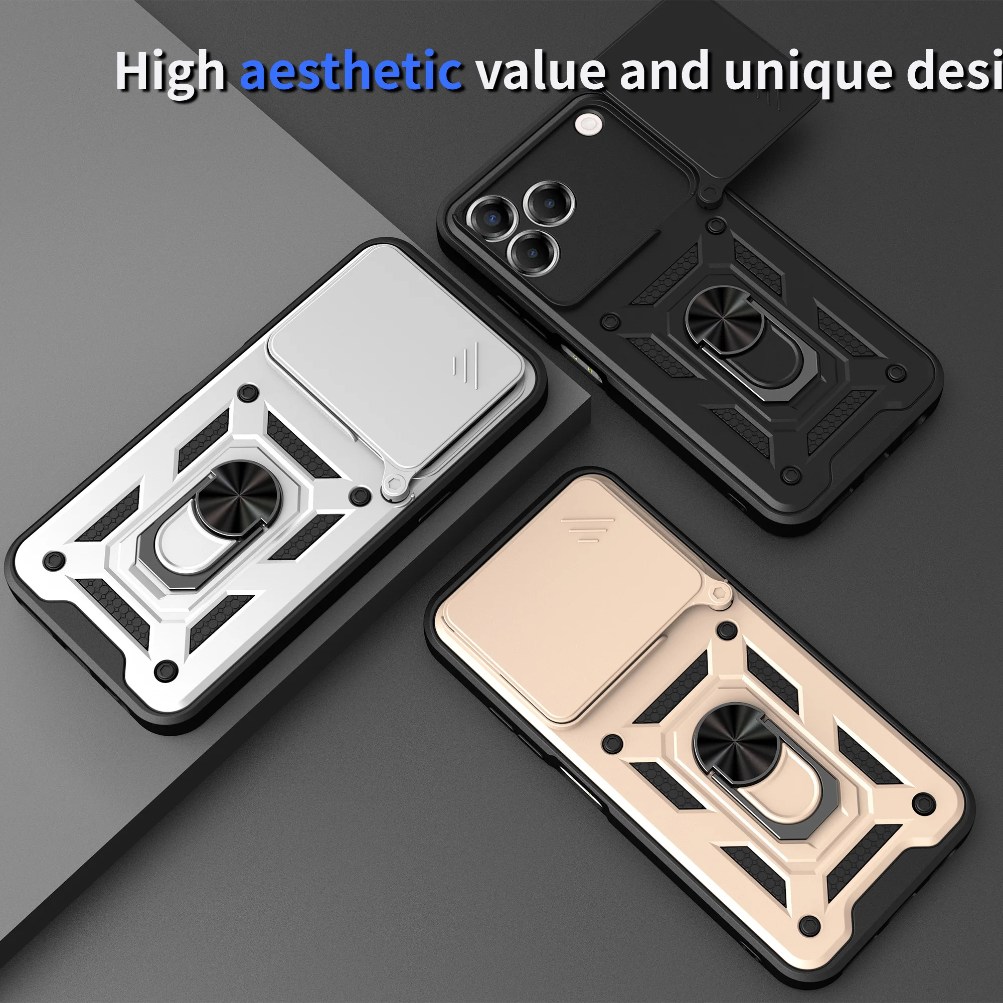 360° Rotating Magnetic Ring Holder Phone Case - Protective Cover with Nubia Design