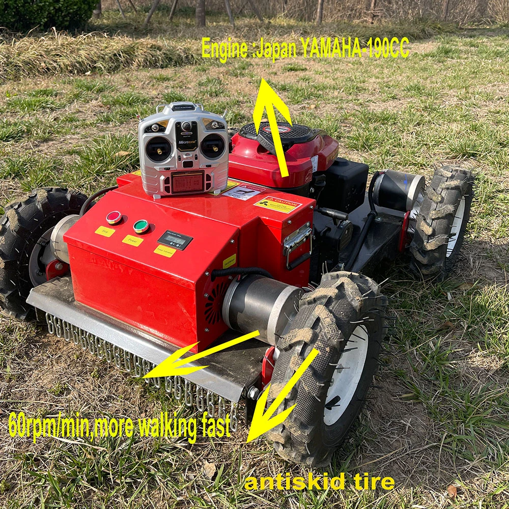 7.5HP Gas RC Remote Grass Cutting 