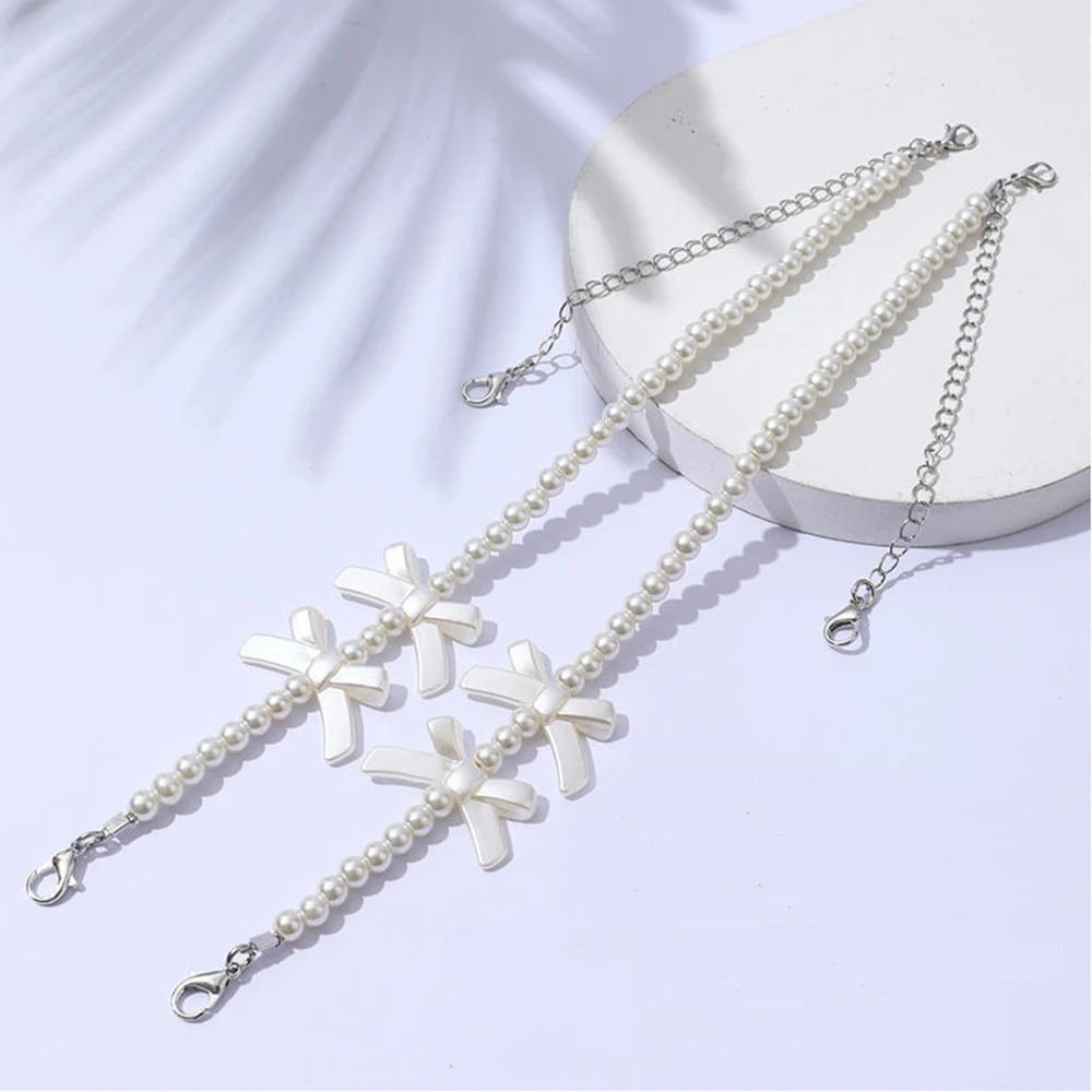 

Hanging Pearl Shoulder Strap Bust Dress Hanfu Dress Beautiful Strap Summer Can Be Exposed Anti slip Metal Chain New Style