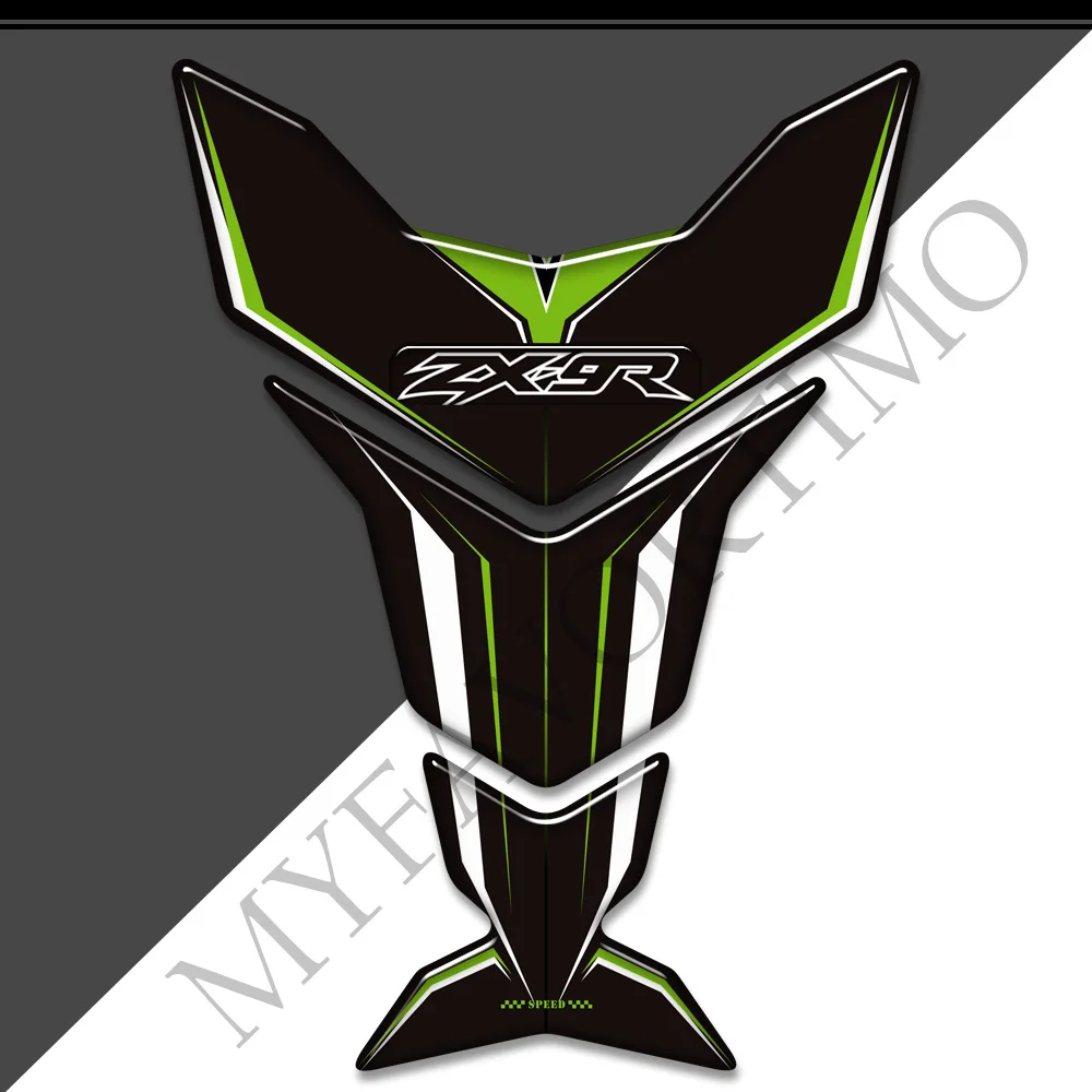 오토바이 탱크 패드 데칼 프로텍터 가스 연료 오일 키트, 3D 스티커, 가와사키 닌자 ZX9R ZX 9R ZX-9R 탱크 패드 엠블럼 로고 무릎