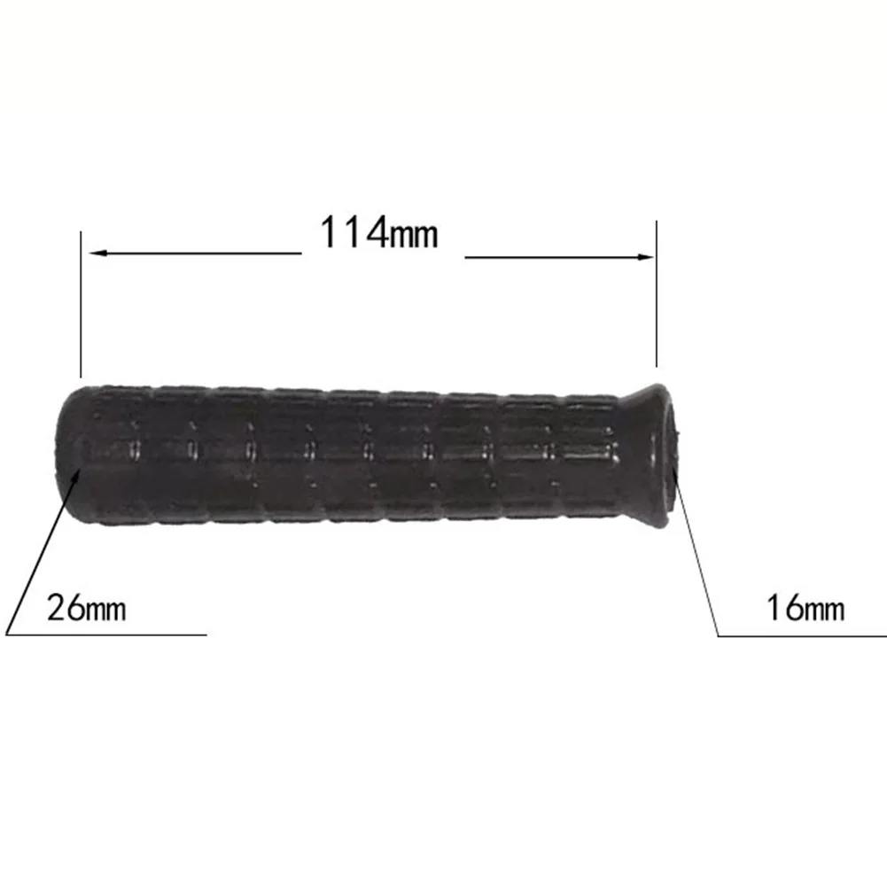 Lot De 2 Poignées Caoutchouc Pour Brouette - Diamètre Intérieur 22-30 Mm - 118 Mm De Long - Antidérapantes