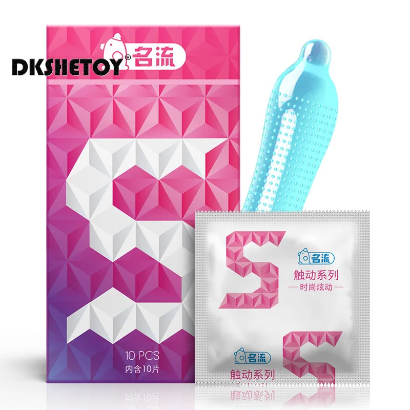 10pcs Big Dotted Condoms Small Size Tightly 49mm Particle G Spot Stimulate Spike Penis Sleeve Delay Ejaculation Sex Toys For Man
