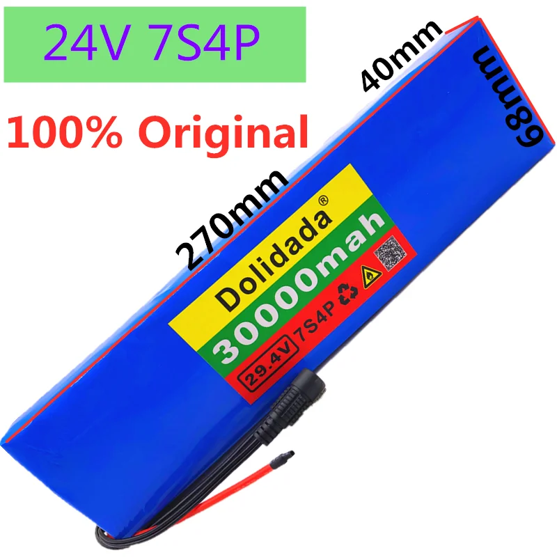 

Originele 7S4P 24V 28ah 29.4V Voor Lithium-Ion Batterij Ingebouwde Bms Elektrische Fiets Eenwieler scooter Rolstoel Motor