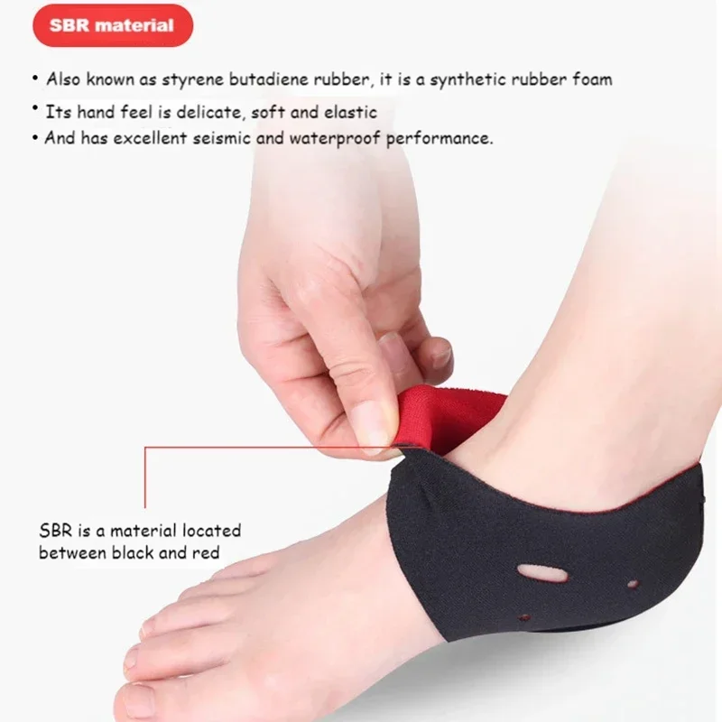 Fasciitis Plantar Sock Heel Pad Women Insert Sock Foot Care for Achilles Tendonitis Calluses Spurs Cracked Pain Relief 1 Pair