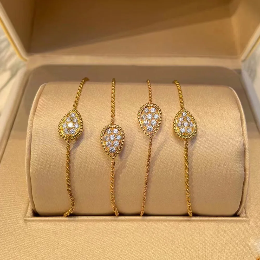 

Женский браслет из серебра 2023 пробы, с фианитами