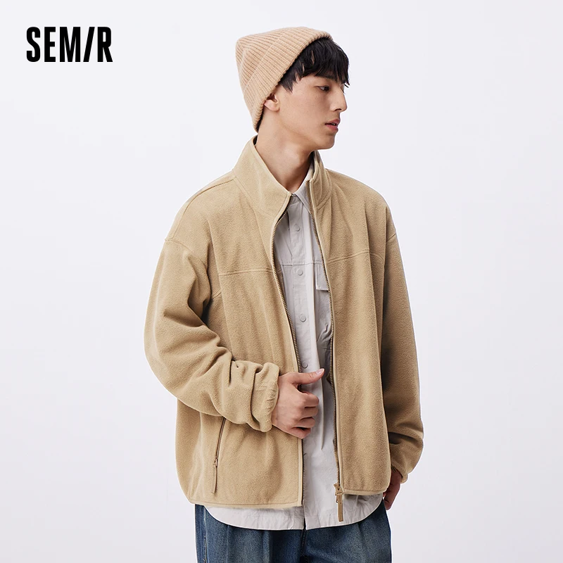 Semir Jacket Men Anti-Static Fur Coat New Autumn 2024 Warm Fleece Couple Style Collar Top 3