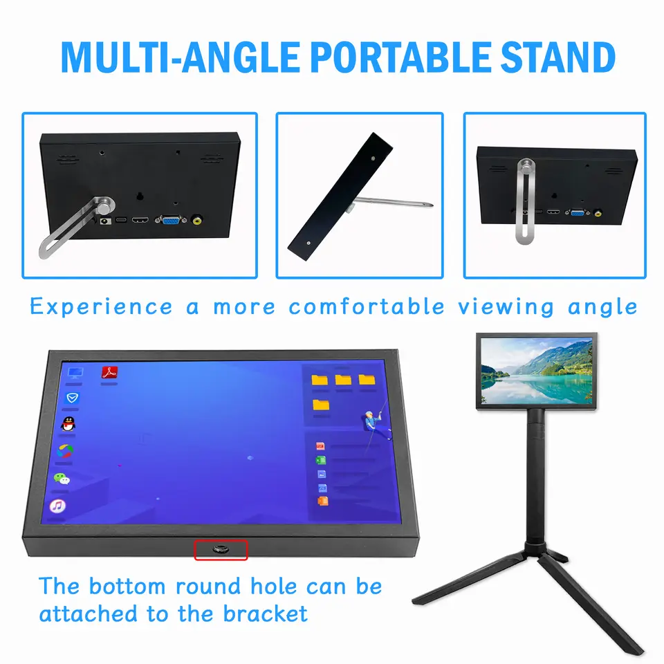 Raspberry Pi 7 Inch NONTouch Screen IPS 1024x600 HD LCD HDMI- Display for RPI 4B 3B+ 3B PC Secondary Screen Portable Monitor image 6
