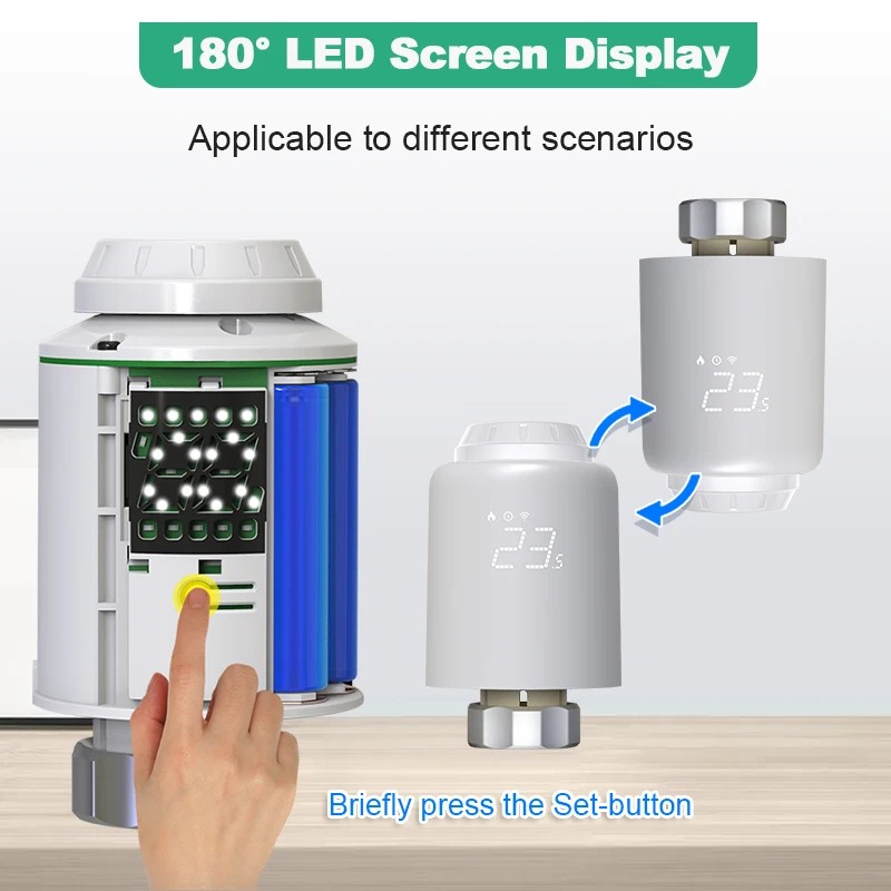 Tuya Smart Home Thermostatic Valve Radiators Wifi Head Zigbee Thermostat For thermostatic valve controller smart thermostat temperature controller