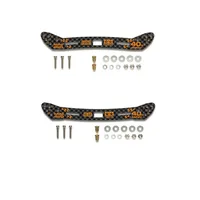 home made tamiya mini 4wd 2mm carbon front 95284 rear 95285 1set HG carbon stay for wide rear Silding damper for 1/ 32 scale car 1